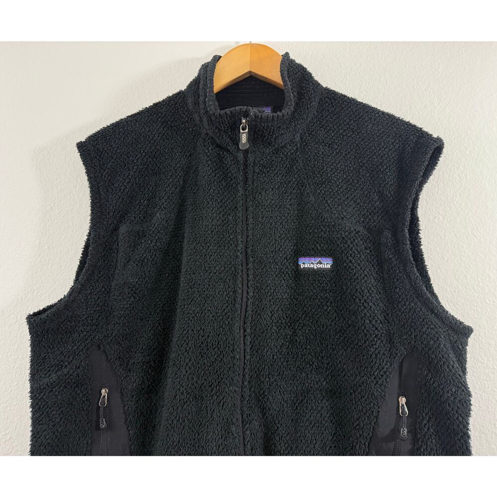 Patagonia Men’s R2 Fleece Vest Black L Outdoor Hiking Layer Jacket Thermal - Picture 3 of 7